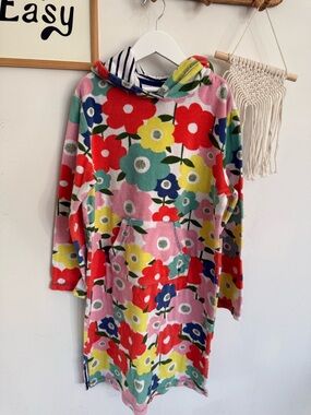 Mini Boden - hooded towel dress - swim cover up